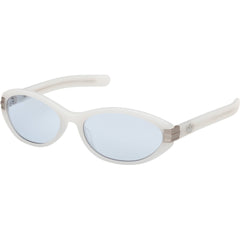 Adidas Unisex Sunglasses - White Acetate Oval Full Rim Frame Blue Lens | OR0129 5921V