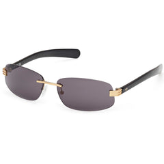 Adidas Unisex Sunglasses - Matte Deep Gold Rectangular Rimless Frame | OR0130 6131A