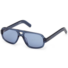 Adidas Men's Sunglasses - Shiny Blue Acetate Navigator Full Rim Frame | OR0134 5590V