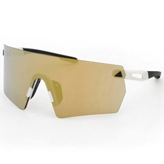 Adidas Unisex Sunglasses - White Acetate Shield Shape Rimless Frame | SP0098 0021G