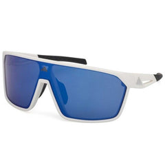Adidas Unisex Sunglasses - White Acetate Shield Shape Full Rim Frame | SP0108 0021X