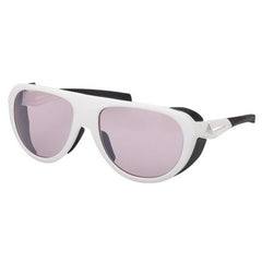 Adidas Unisex Sunglasses - White Acetate Pilot Shape Full Rim Frame | SP0110 6021Z