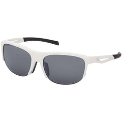 Adidas Unisex Sunglasses - White Acetate Rectangular Half Rim Frame | SP0112 6621D
