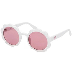 Guess Girl's Sunglasses - White Acetate Round Shape Full Rim Frame | GU00127 4521S
