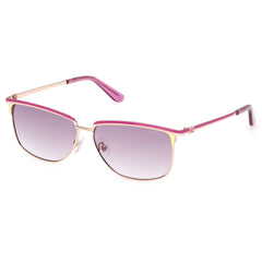 Guess Women's Sunglasses - Violet/Other Metal Rectangular Shape Frame | GU00133 5683Z