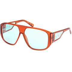 Guess Unisex Sunglasses - Orange/Other Acetate Navigator Shape Frame | GU00135 6144V