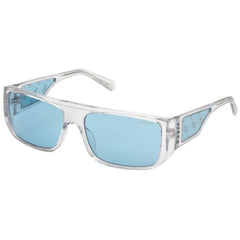 Guess Unisex Sunglasses - Crystal Plastic Rectangular Full Rim Frame | GU00136 6026V