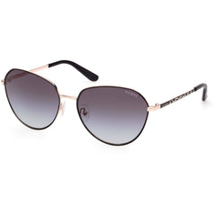Guess Women's Sunglasses - Matte Black Metal Aviator Full Rim Frame | GU00148 6002B