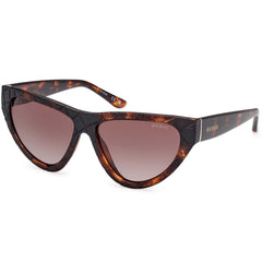 Guess Women's Sunglasses - Dark Havana Plastic Cat Eye Full Rim Frame | GU00151 5752F