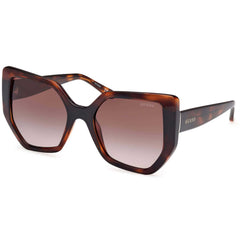 Guess Women's Sunglasses - Dark Havana Injected Plastic Butterfly | GU00154 5552F
