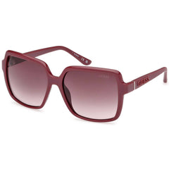 Guess Women's Sunglasses - Shiny Bordeaux Acetate Square Shape Frame | GU00157 5769F