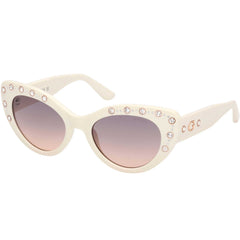 Guess Women's Sunglasses - White Injected Plastic Butterfly Full Rim | GU00163 5421B