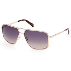 Guess Men's Sunglasses - Gold Metal Aviator Frame Gradient Blue Lens | GU00167 6032W