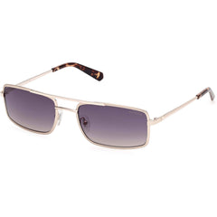 Guess Men's Sunglasses - Gold Metal Rectangular Shape Full Rim Frame | GU00168 5832W