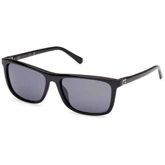 Guess Men's Sunglasses - Shiny Black Acetate Rectangular Shape Frame | GU00169 5801D