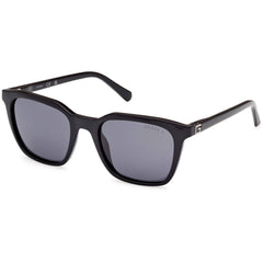 Guess Men's Sunglasses - Shiny Black Plastic Cat Eye Full Rim Frame | GU00170 5301D