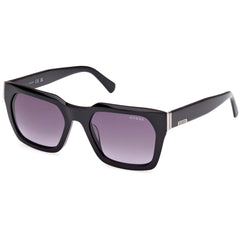 Guess Men's Sunglasses - Shiny Black Acetate Cat Eye Full Rim Frame | GU00172 5301B