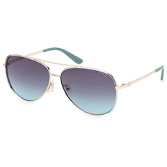 Guess Women's Sunglasses - Gold/Other Metal Aviator Full Rim Frame | GU00193 5833W