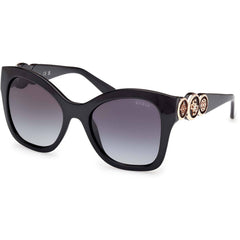 Guess Women's Sunglasses - Shiny Black Injected Plastic Butterfly | GU00197 5501B