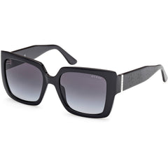 Guess Women's Sunglasses - Shiny Black Injected Plastic Butterfly | GU00200 5301B