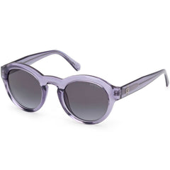 Guess Men's Sunglasses - Shiny Violet Plastic Round Full Rim Frame | GU00205 4981B