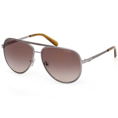 Guess Men's Sunglasses - Matte Gunmetal Metal Aviator Full Rim Frame | GU00209 6109F