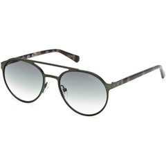 Guess Men's Sunglasses - Matte Dark Green Metal Oval Full Rim Frame | GU00211 5297P