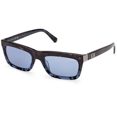 Guess Men's Sunglasses - Blue/Other Plastic Rectangular Full Rim Frame | GU00212 5592V