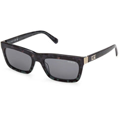 Guess Men's Sunglasses - Dark Green/Other Plastic Rectangular Full Rim | GU00212 5598V