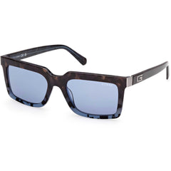 Guess Men's Sunglasses - Blue/Other Acetate Rectangular Full Rim Frame | GU00213 5592V
