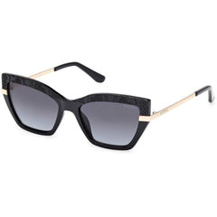 Guess Women's Sunglasses - Shiny Black Injected Plastic Cat Eye Frame | GU00216 5301B