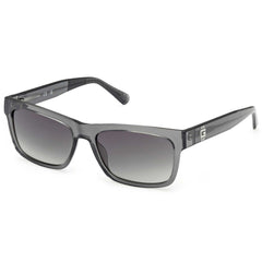 Guess Men's Sunglasses - Grey/Other Plastic Rectangular Full Rim Frame | GU00221 5720B