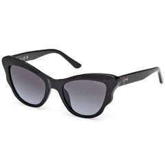 Guess Girl's Sunglasses - Shiny Black Acetate Butterfly Full Rim Frame | GU00228 4701B