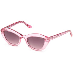 Guess Girl's Sunglasses - Shiny Fuxia Plastic Cat Eye Full Rim Frame | GU00229 4775T