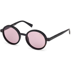 Guess Unisex Sunglasses - Dark Havana Acetate Round Full Rim Frame | GU00234 5052Y