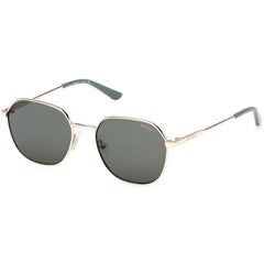 Guess Unisex Sunglasses - Gold Metal Geometric Shape Full Rim Frame | GU00238 4932N