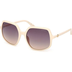 Guess Women's Sunglasses - Ivory Plastic Square Shape Full Rim Frame | GU00257 5725B