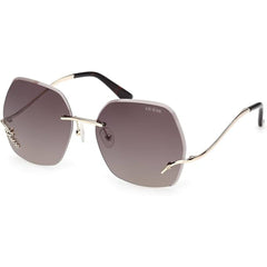 Guess Women's Sunglasses - Gold Metal Butterfly Shape Full Rim Frame | GU00268 6032F