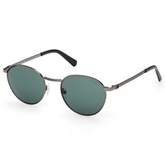 Guess Men's Sunglasses - Shiny Gunmetal Metal Oval Full Rim Frame | GU00272 5108N