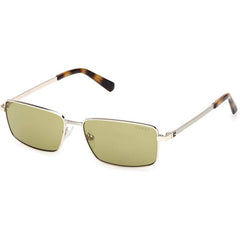 Guess Men's Sunglasses - Gold Metal Rectangular Shape Full Rim Frame | GU00273 5632N