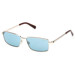 Guess Men's Sunglasses - Gold Metal Rectangular Shape Full Rim Frame | GU00273 5632V