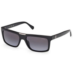 Guess Men's Sunglasses - Shiny Black Acetate Rectangular Shape Frame | GU00274 5601B