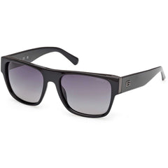 Guess Men's Sunglasses - Shiny Black Plastic Square Full Rim Frame | GU00277 5801D