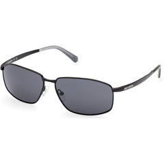 Harley Davidson Men's Sunglasses - Matte Black Metal Rectangular Frame | HD00024 6202A