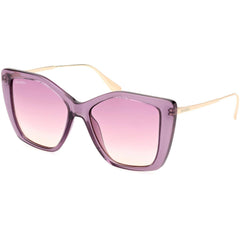 Max & Co. Women's Sunglasses - Shiny Violet Plastic Butterfly Full Rim | MO0065 5481Z