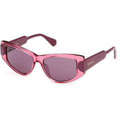 Max & Co. Women's Sunglasses - Shiny Pink Injected Plastic Cat Eye | MO0107 5372Y