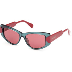 Max & Co. Women's Sunglasses - Shiny Light Green Cat Eye Full Rim Frame | MO0107 5393S