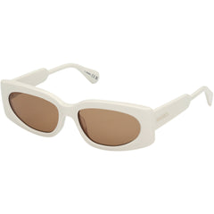 Max & Co. Women's Sunglasses - Ivory Acetate Cat Eye Full Rim Frame | MO0114 5525J