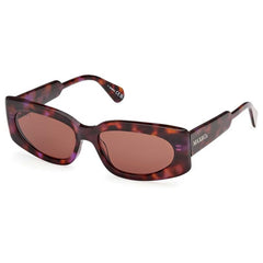 Max & Co. Women's Sunglasses - Coloured Havana Acetate Cat Eye Full Rim | MO0114 5555E