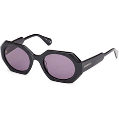 Max & Co. Women's Sunglasses - Shiny Black Acetate Geometric Full Rim | MO0115 5101A